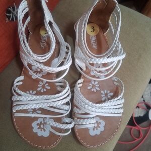 Seychelles White Braided Kids Sandals